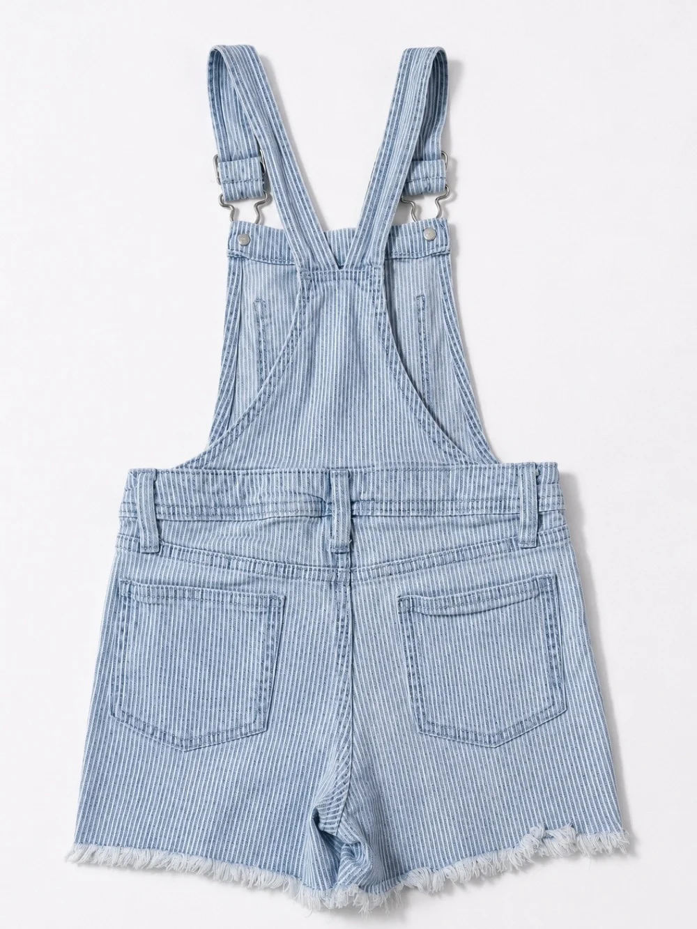Light Wash Denim Short Overalls for Kids. Size 6/7